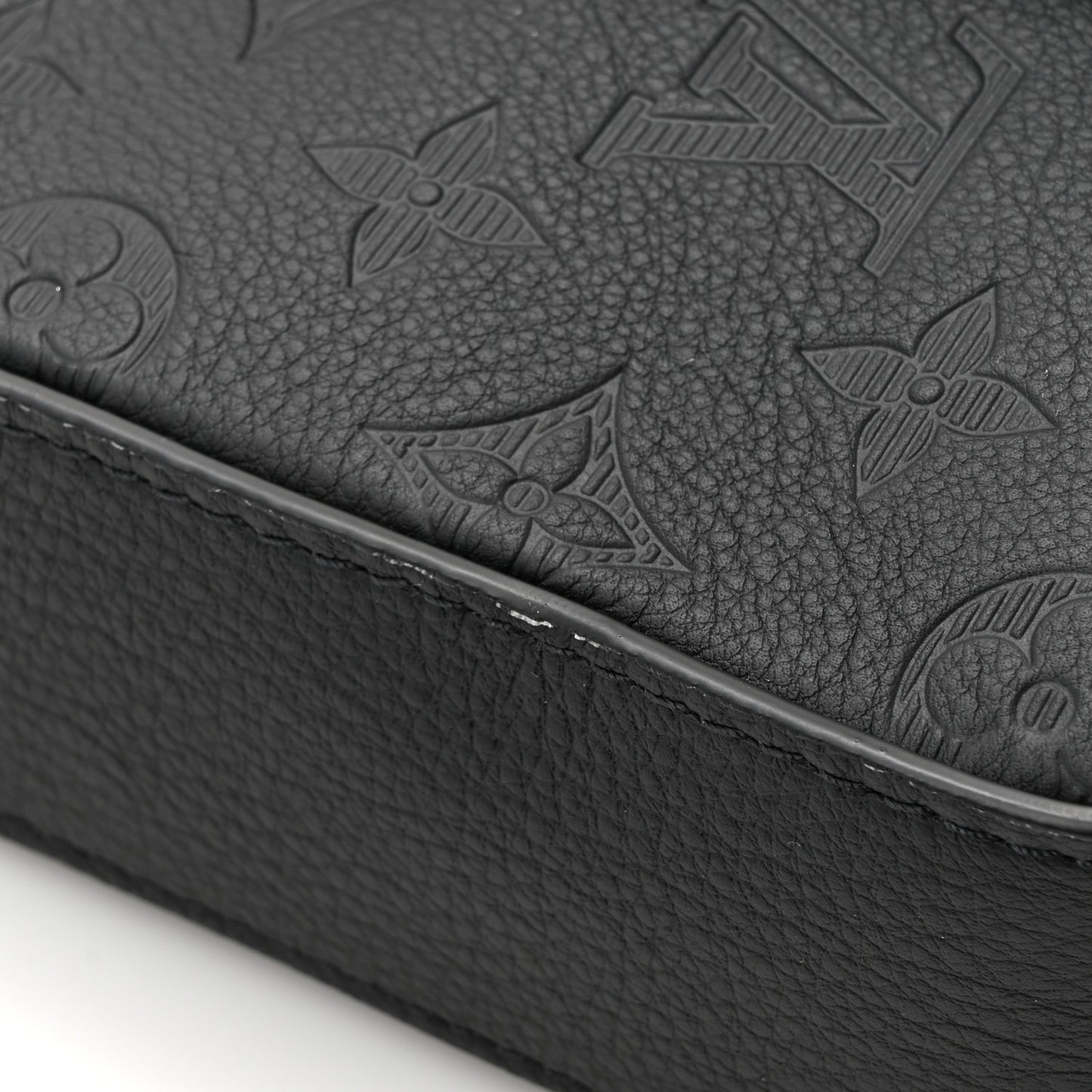 Calfskin Monogram Shadow Trio Messenger Black