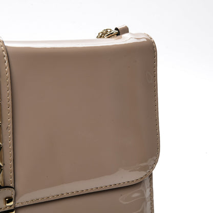 Valentino Garavani Patent Large Glam Lock Rockstud Flap Poudre 10 of 10