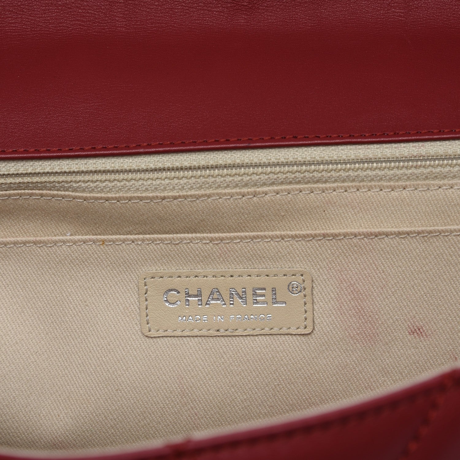 Chanel Calfskin Quilted In the Business Flap Dark Red 6 of 7