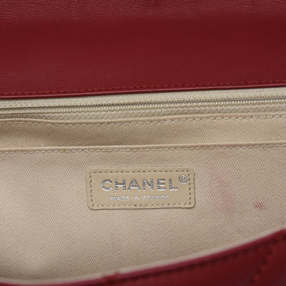 Chanel Calfskin Quilted In the Business Flap Dark Red 6 of 7