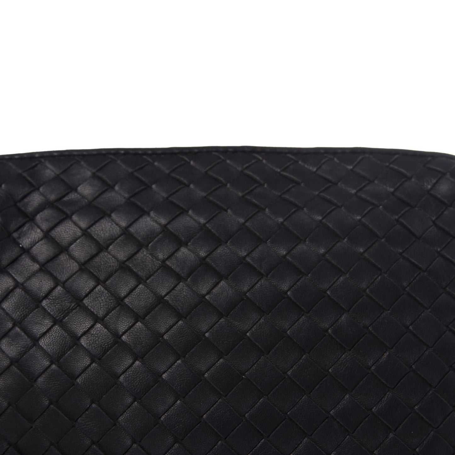 Nappa Intrecciato Pillow Crossbody Messenger Black