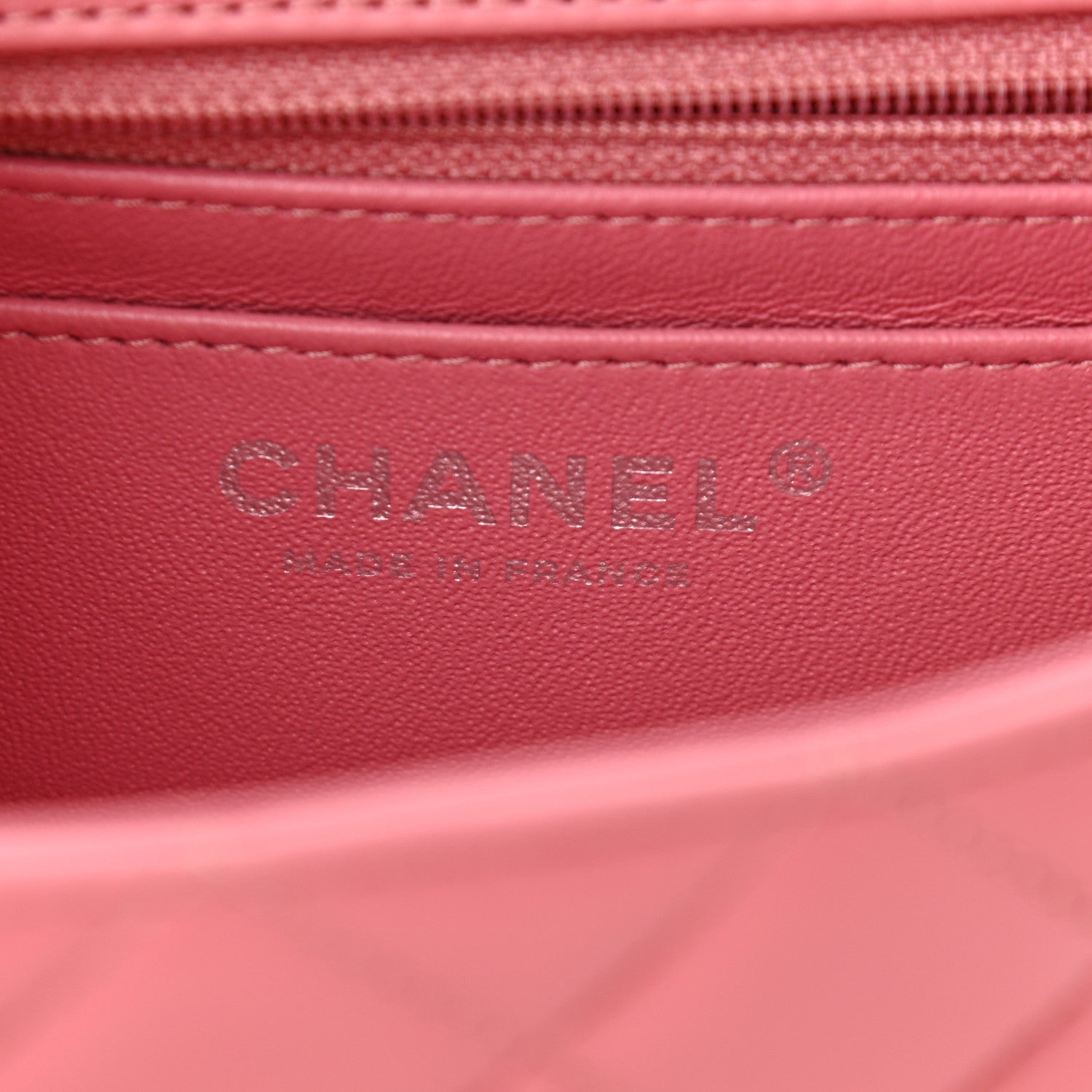 Chanel Lambskin Quilted Mini Rectangular Flap Pink 6 of 11