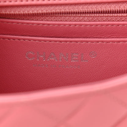 Chanel Lambskin Quilted Mini Rectangular Flap Pink 6 of 11