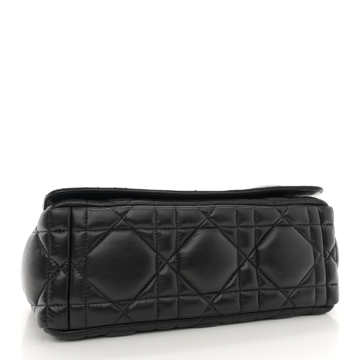 Christian Dior Calfskin Macrocannage Medium Caro Bag Black 4 of 11