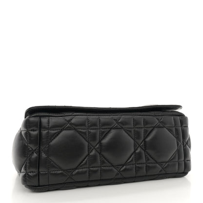 Christian Dior Calfskin Macrocannage Medium Caro Bag Black 4 of 11