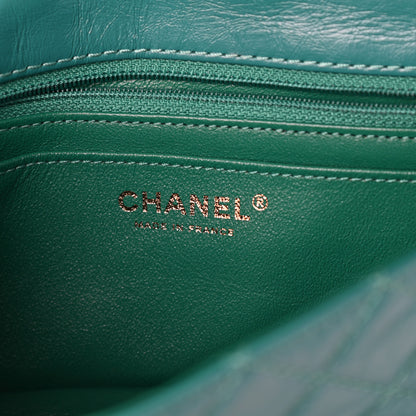 Chanel Aged Calfskin Quilted 2.55 Reissue Mini Flap Green 6 of 10