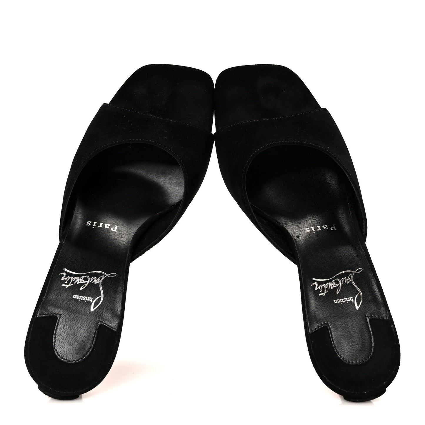 Veau Velours Condora 85 Mules 37 Black