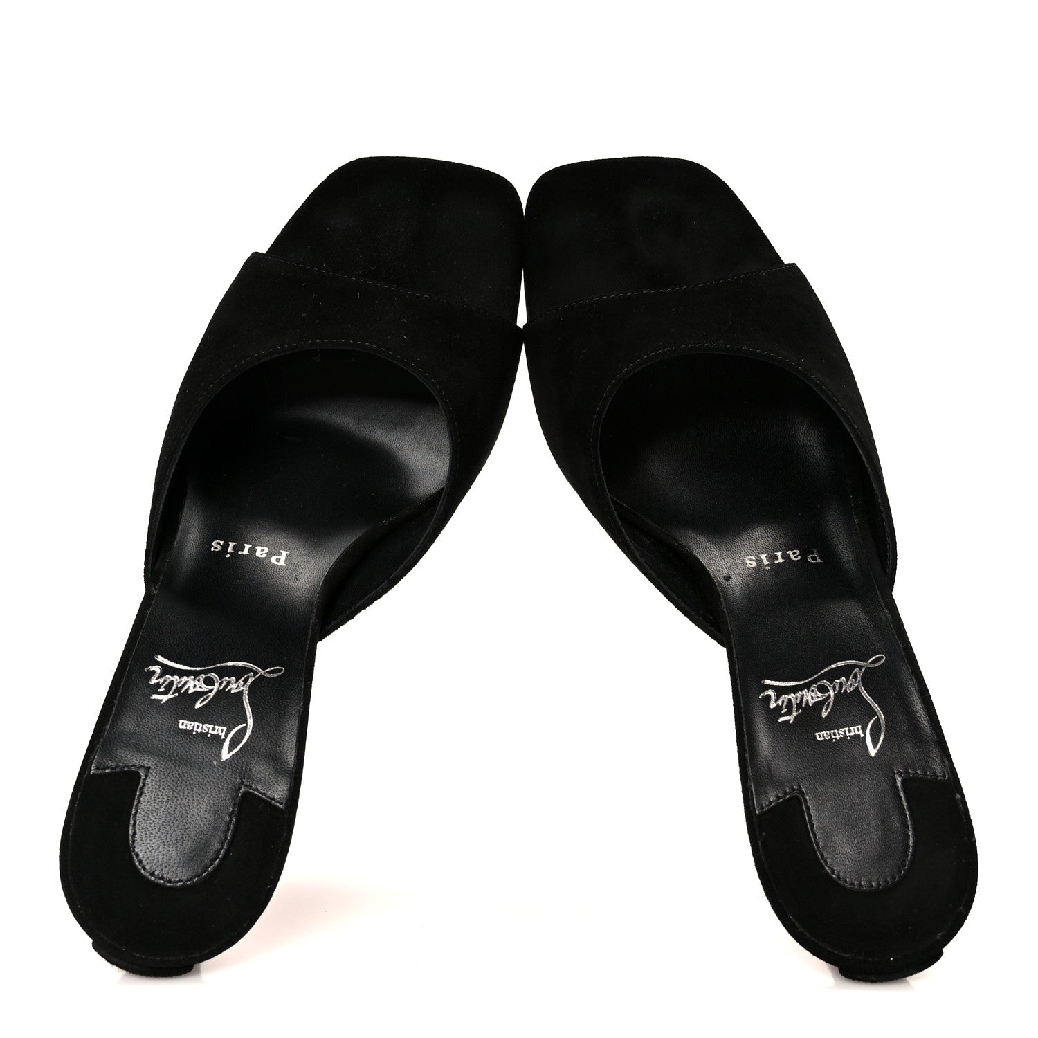 Christian Louboutin Veau Velours Condora 85 Mules 37 Black 2 of 8