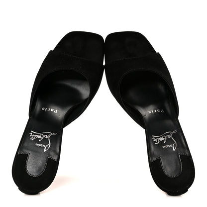Christian Louboutin Veau Velours Condora 85 Mules 37 Black 2 of 8