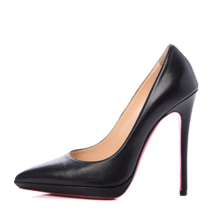 Christian Louboutin Shiny Nappa Pigalle Plato 120 Pumps 37 Black 1 of 6