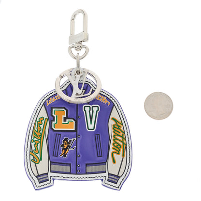 Louis Vuitton Calfskin LV Varsity Jacket Illustre Bag Charm Key Holder Multicolor 2 of 5