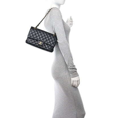 Chanel Caviar Quilted Medium Double Flap Black 2 of 13