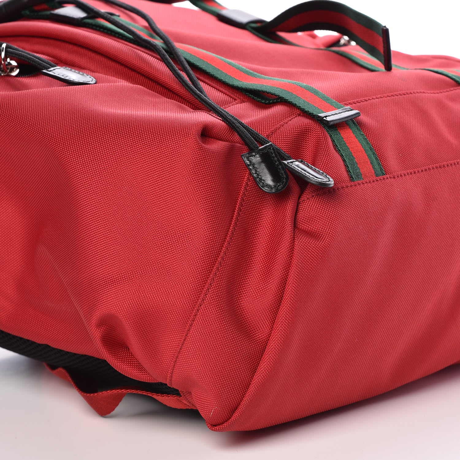 Gucci Techno Canvas Web Double Buckle Backpack Red 8 of 9