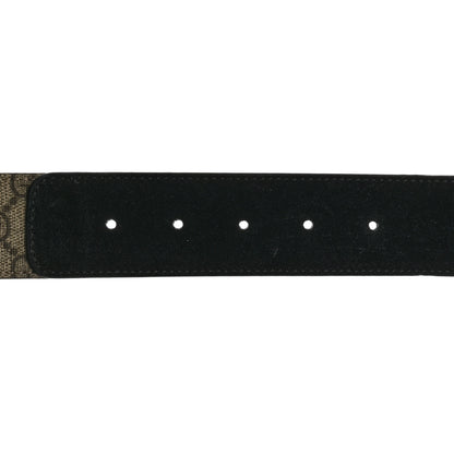 Gucci GG Supreme Monogram Suede Dionysus 40mm Belt 80 32 Beige Black 3 of 5