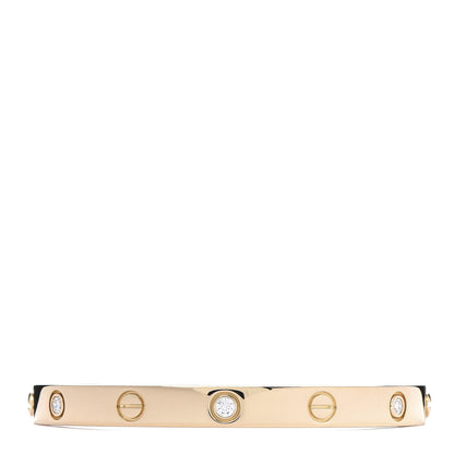 Cartier 18K Yellow Gold 6 Diamond LOVE Bracelet 17 1 of 7