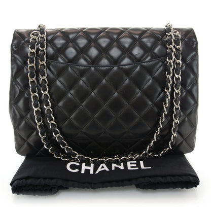 Chanel Lambskin Maxi Single Flap Black 3 of 10
