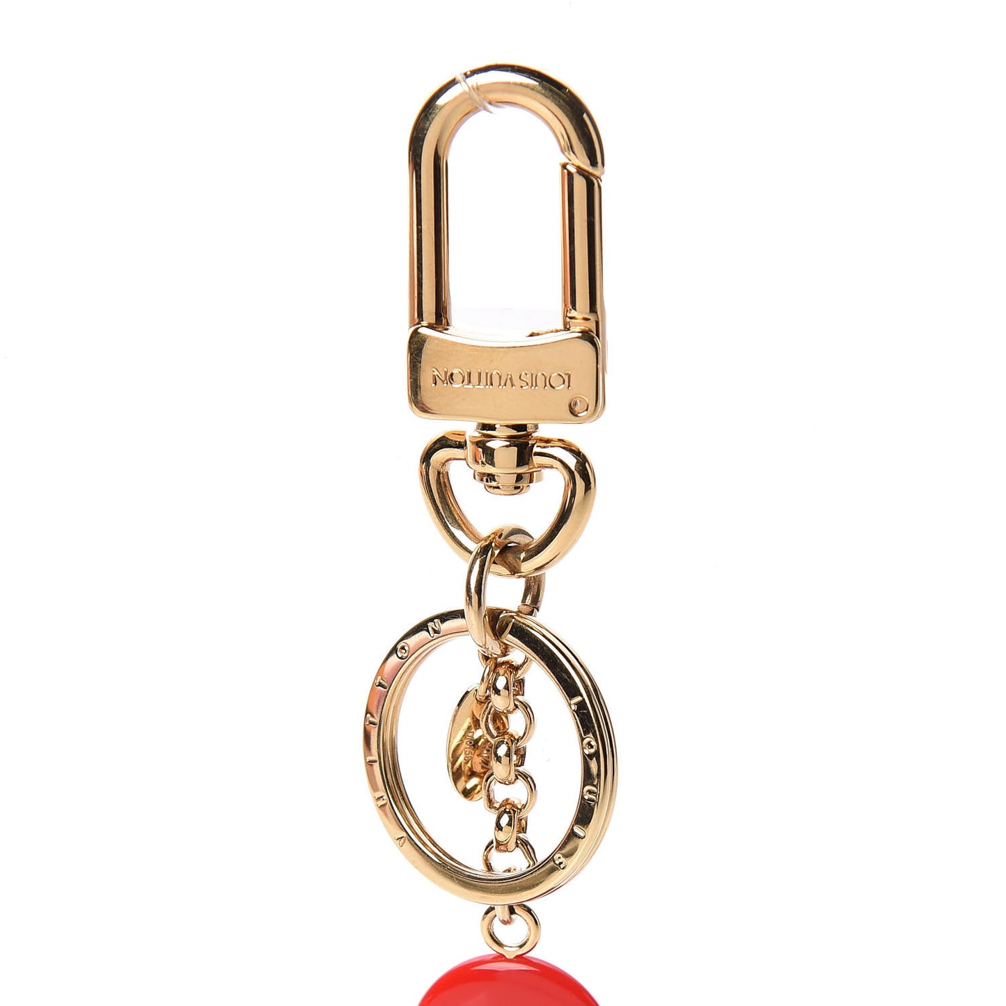 Resin Wood Vivienne Bag Charm Red