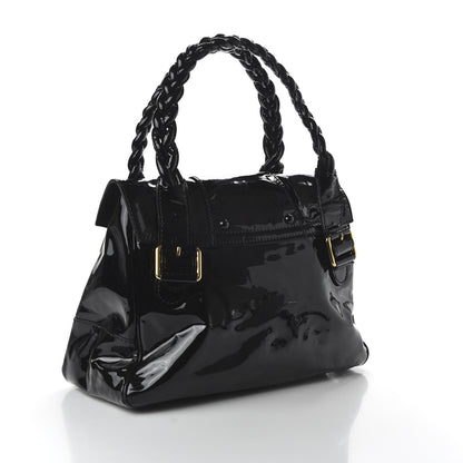 Valentino Garavani Patent Large Histoire Black 3 of 10