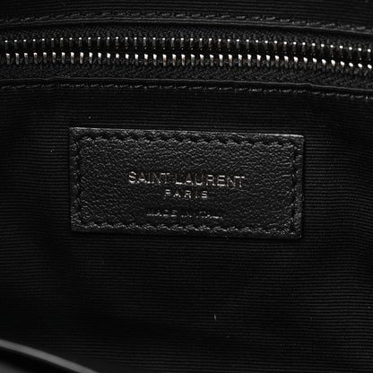 Saint Laurent SAINT LAURENT Crinkled Calfskin Matelasse Monogram Medium Niki Shopper Tote Black 6 of 10