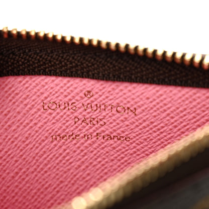 Louis Vuitton Monogram 2022 Christmas Animation Paris Key Pouch Pink 6 of 9