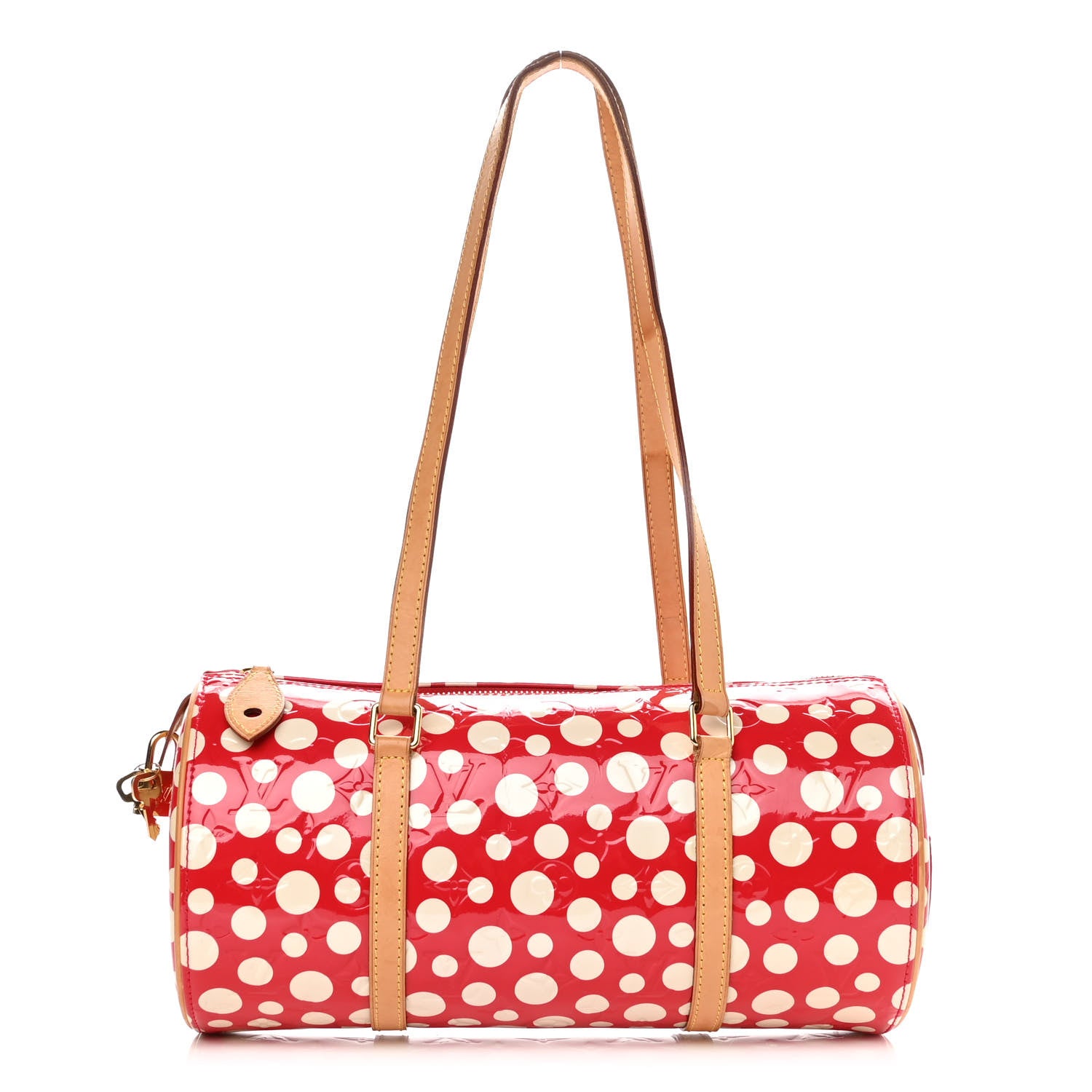 Louis Vuitton Vernis Kusama Infinity Dots Papillon 30 Red 1 of 9