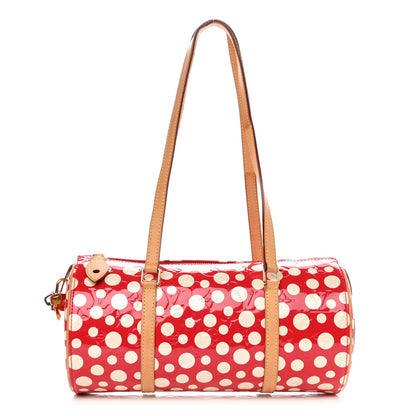 Louis Vuitton Vernis Kusama Infinity Dots Papillon 30 Red 1 of 9