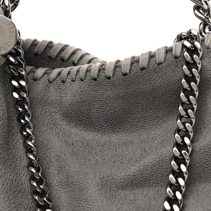 Stella McCartney Shaggy Deer Mini Falabella Fold Over Tote Light Grey 8 of 10