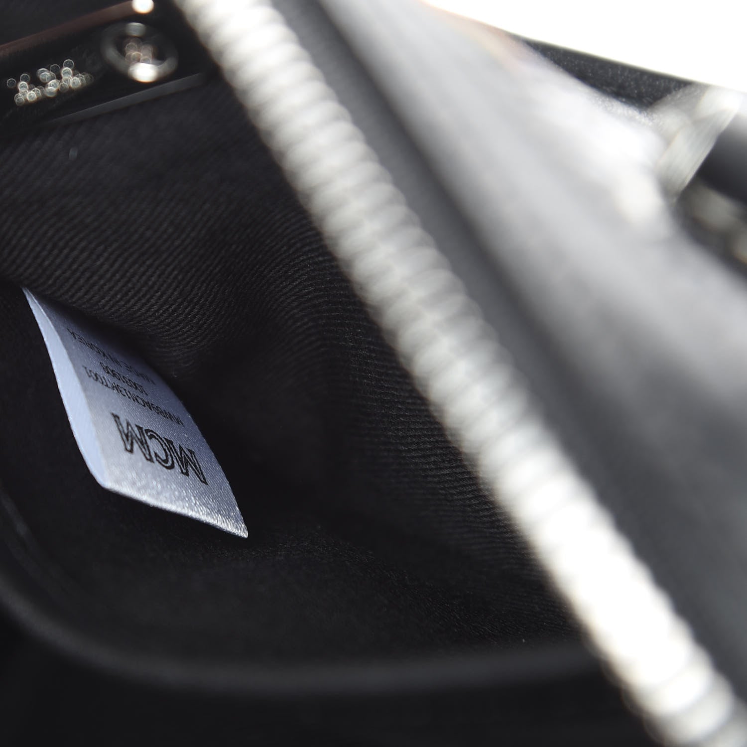 MCM Nylon Crystal Lion Camo Boston Satchel Multicolor 7 of 11