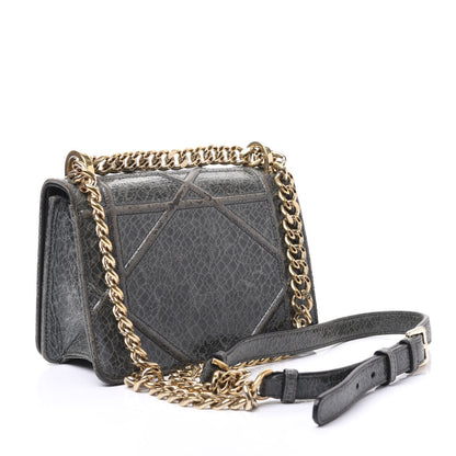 Christian Dior Ceramic Effect Deerskin Diorama Club Bag Dark Grey 2 of 11