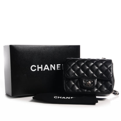 Chanel Caviar Quilted Mini Square Flap Bag Black 9 of 9