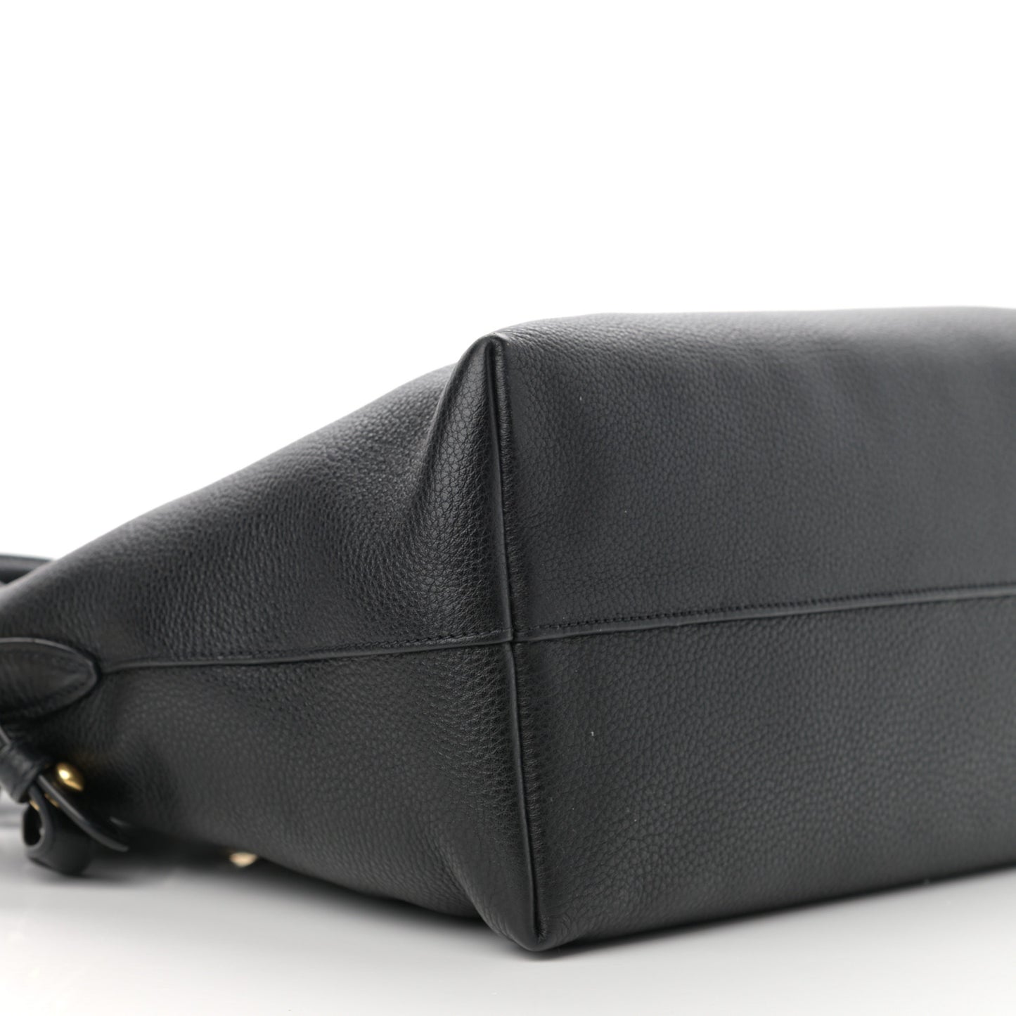 Vitello Daino Shopping Tote Black