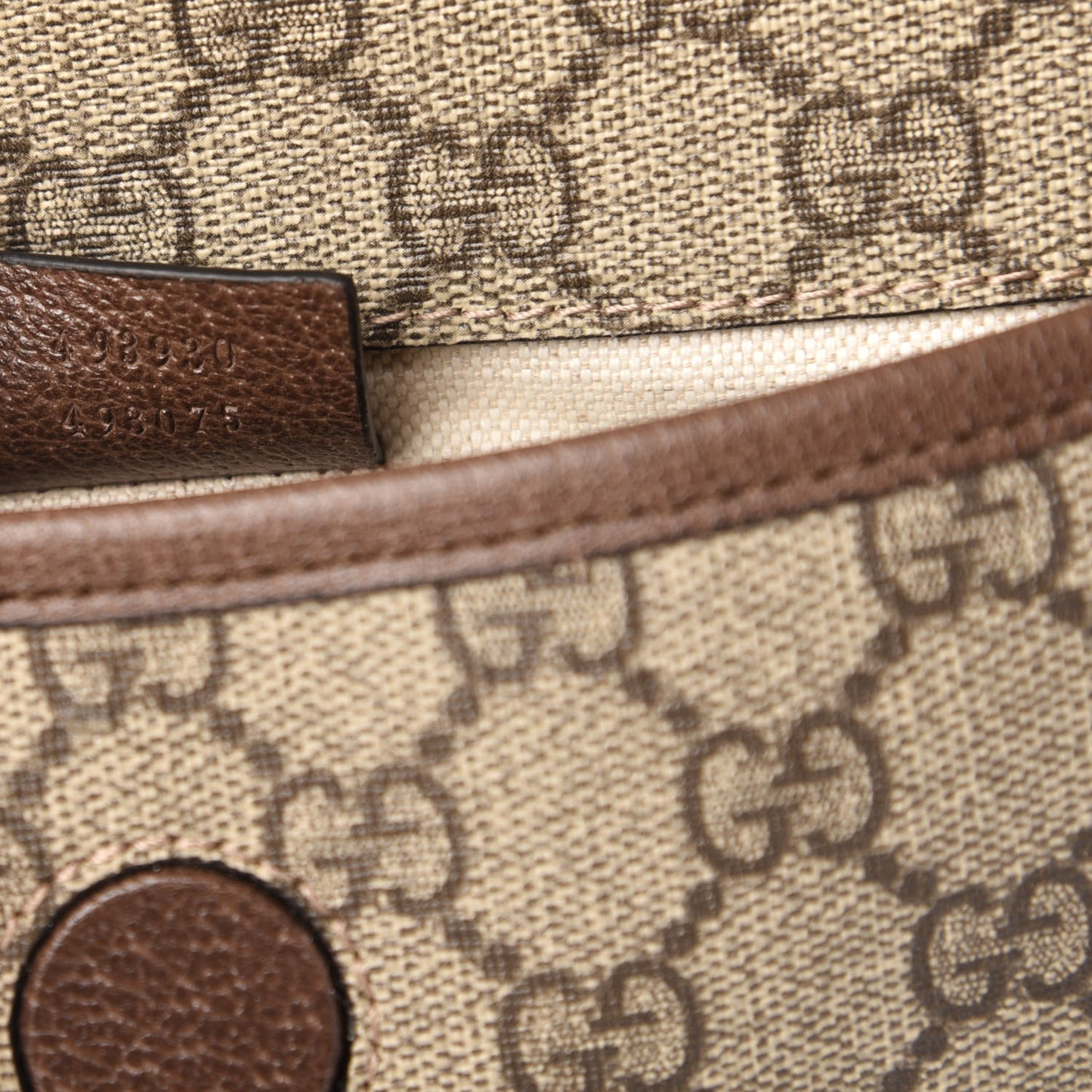 GG Supreme Monogram Neo Vintage Web Belt Bag Brown