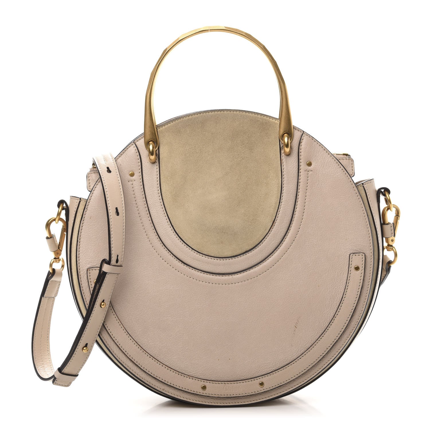 Chloe Calfskin Suede Medium Pixie Bag Abstract White 1 of 12