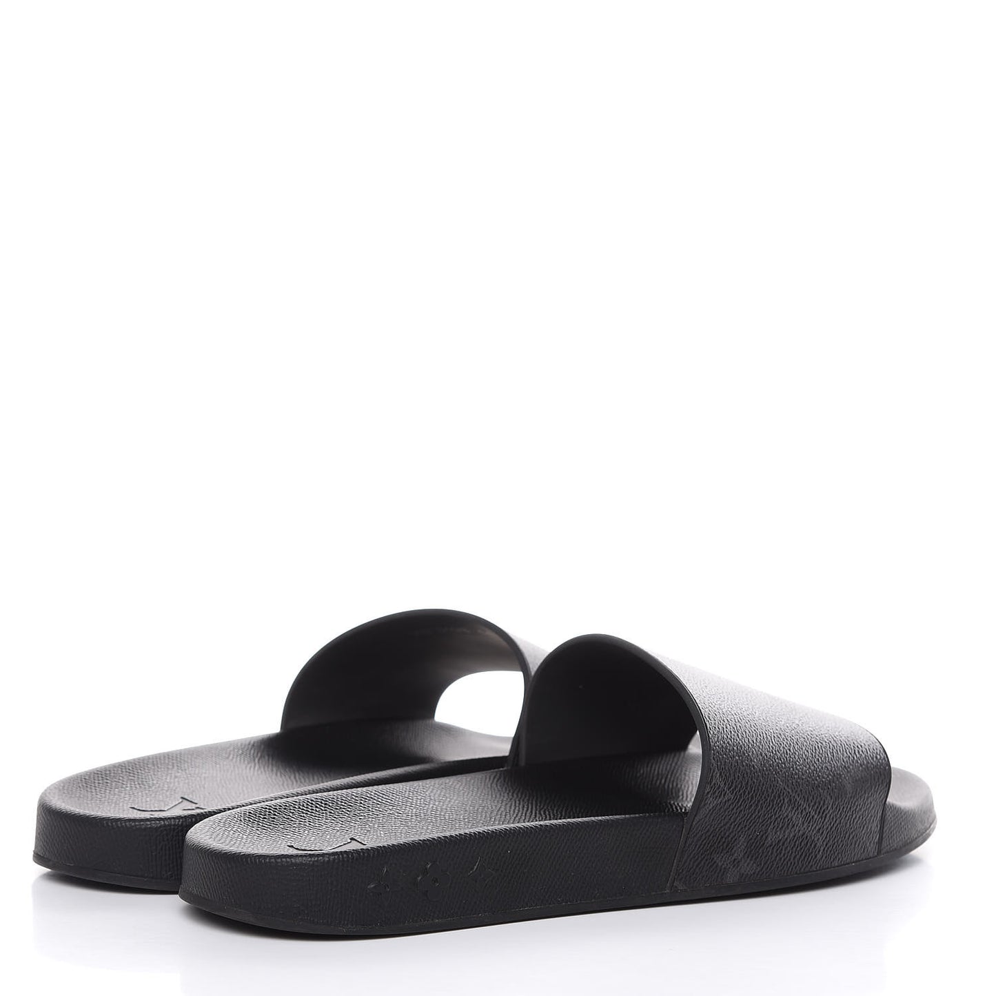 Rubber Monogram Eclipse Mens Waterfront Mules 11 Black