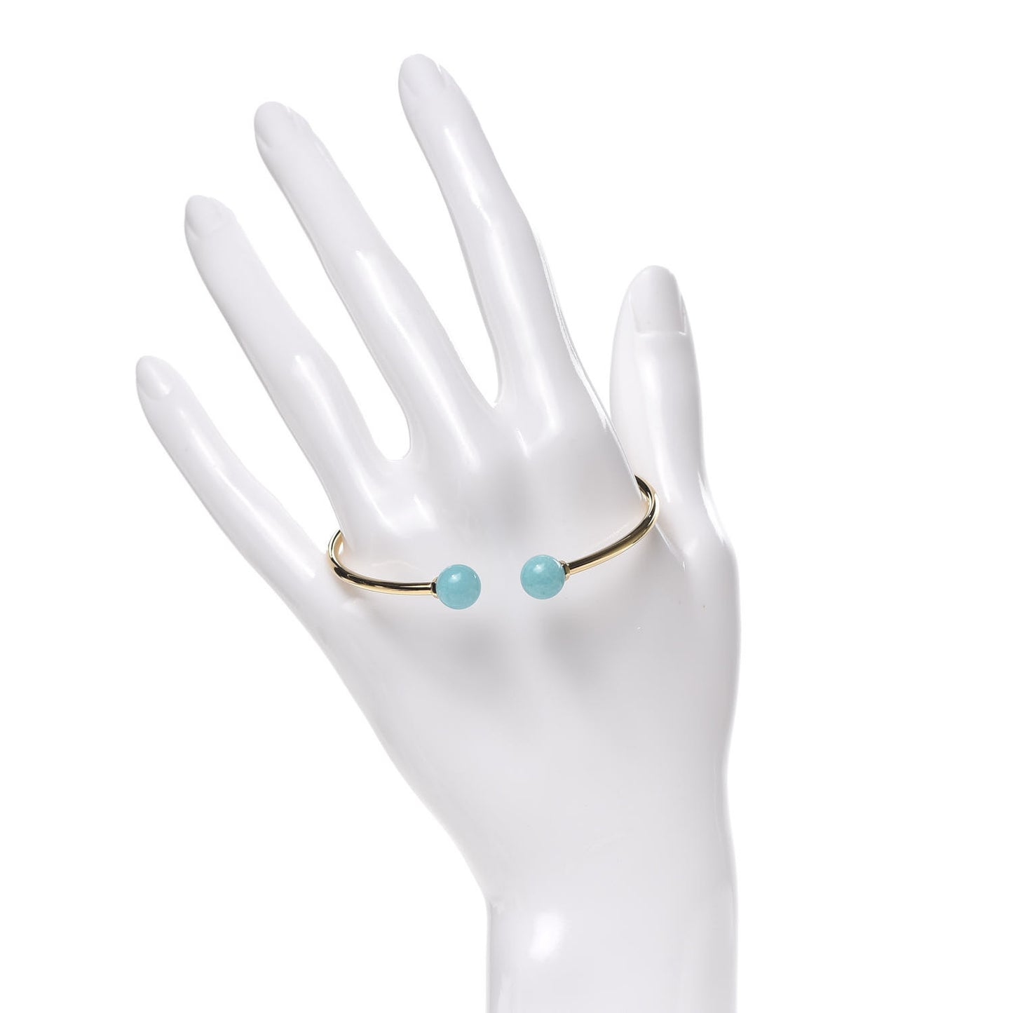 18K Yellow Gold Amazonite 8mm HardWear Ball Wire Bracelet