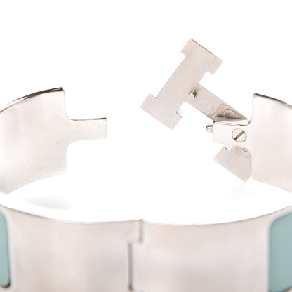Hermes Enamel Wide Clic Clac H Bracelet PM Lagoon 4 of 5