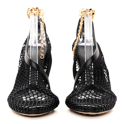 Bottega Veneta Mesh Nappa Chunky Chain Sandals 37 Black 2 of 11