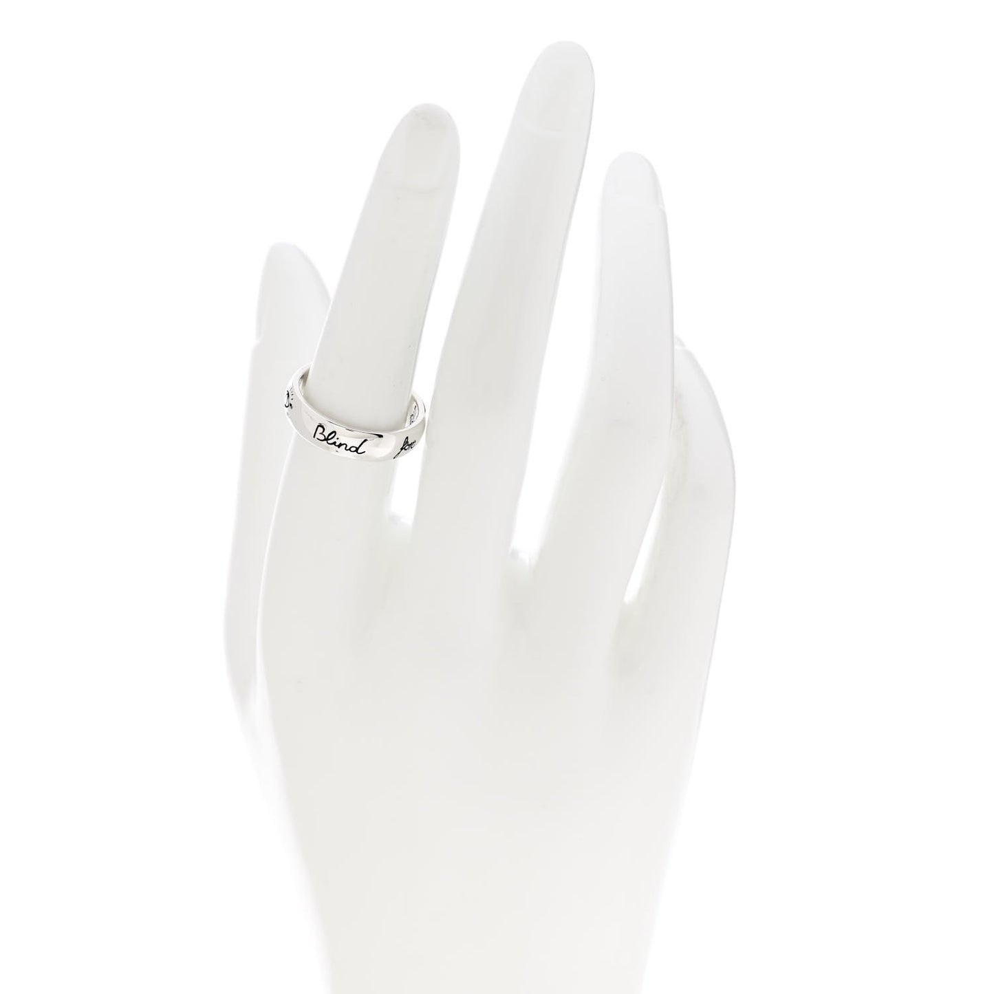 Sterling Silver Blind for Love Band Ring 55 7.25