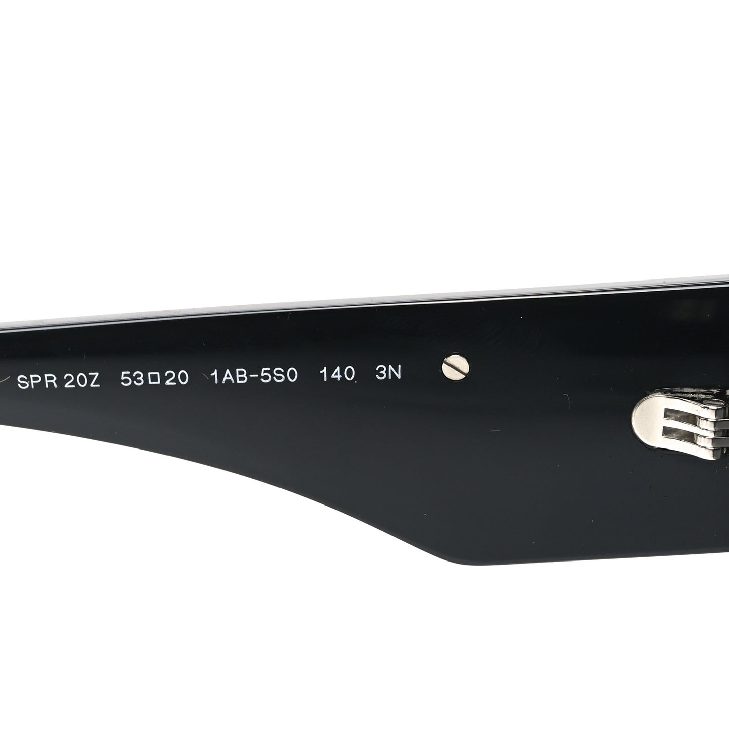 Acetate Oval Symbole Sunglasses SPR 20Z Black