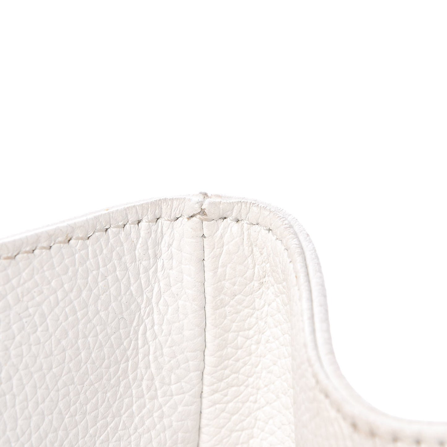 Calfskin Cerf Executive Shopper Tote White