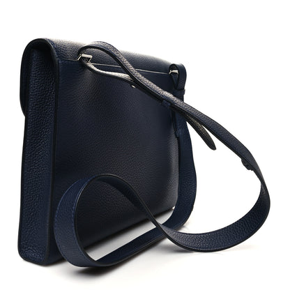Hermes Togo Sac A Depeches 29 Messenger Bag Bleu Nuit 3 of 12