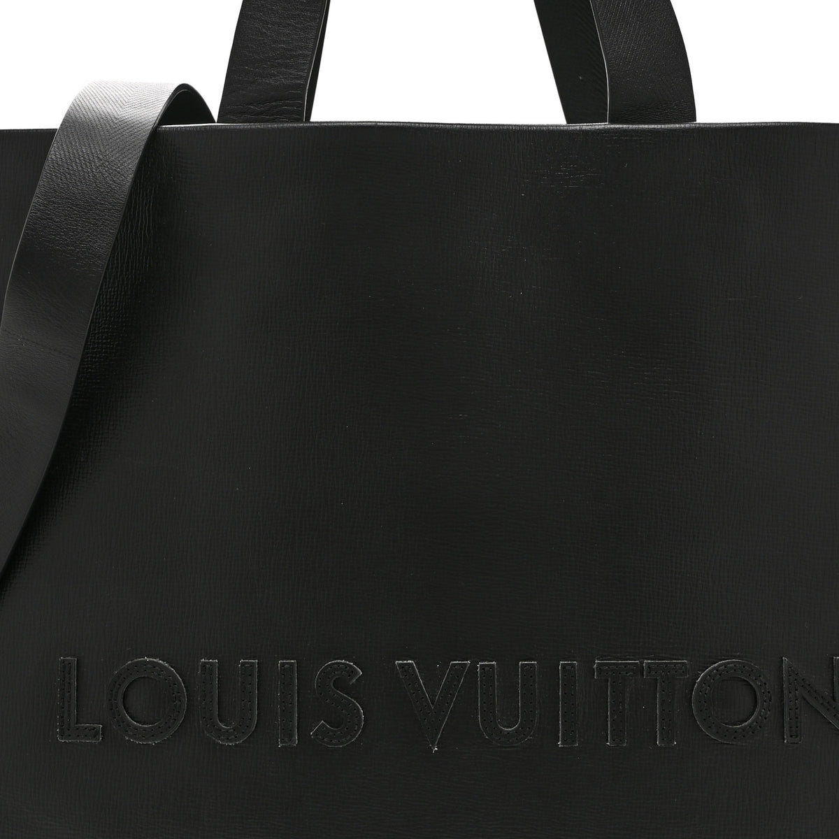 Calfskin Shopper Tote MM Black