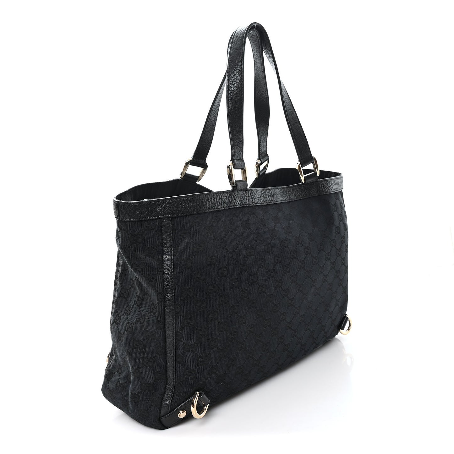 Monogram Large Abbey Tote Black