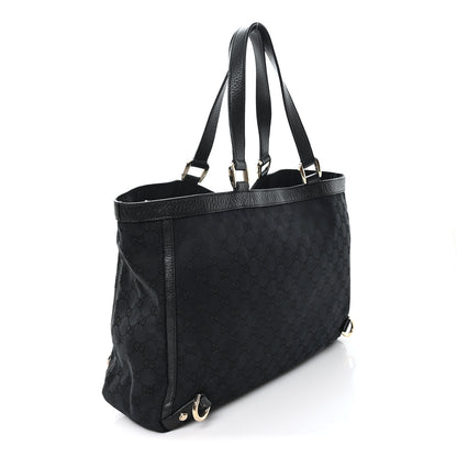 Gucci Monogram Large Abbey Tote Black 3 of 10