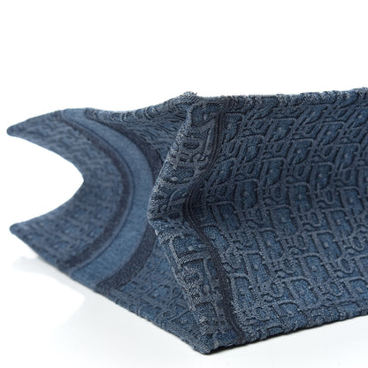 Christian Dior Oblique Denim Book Tote Denim Blue 5 of 10