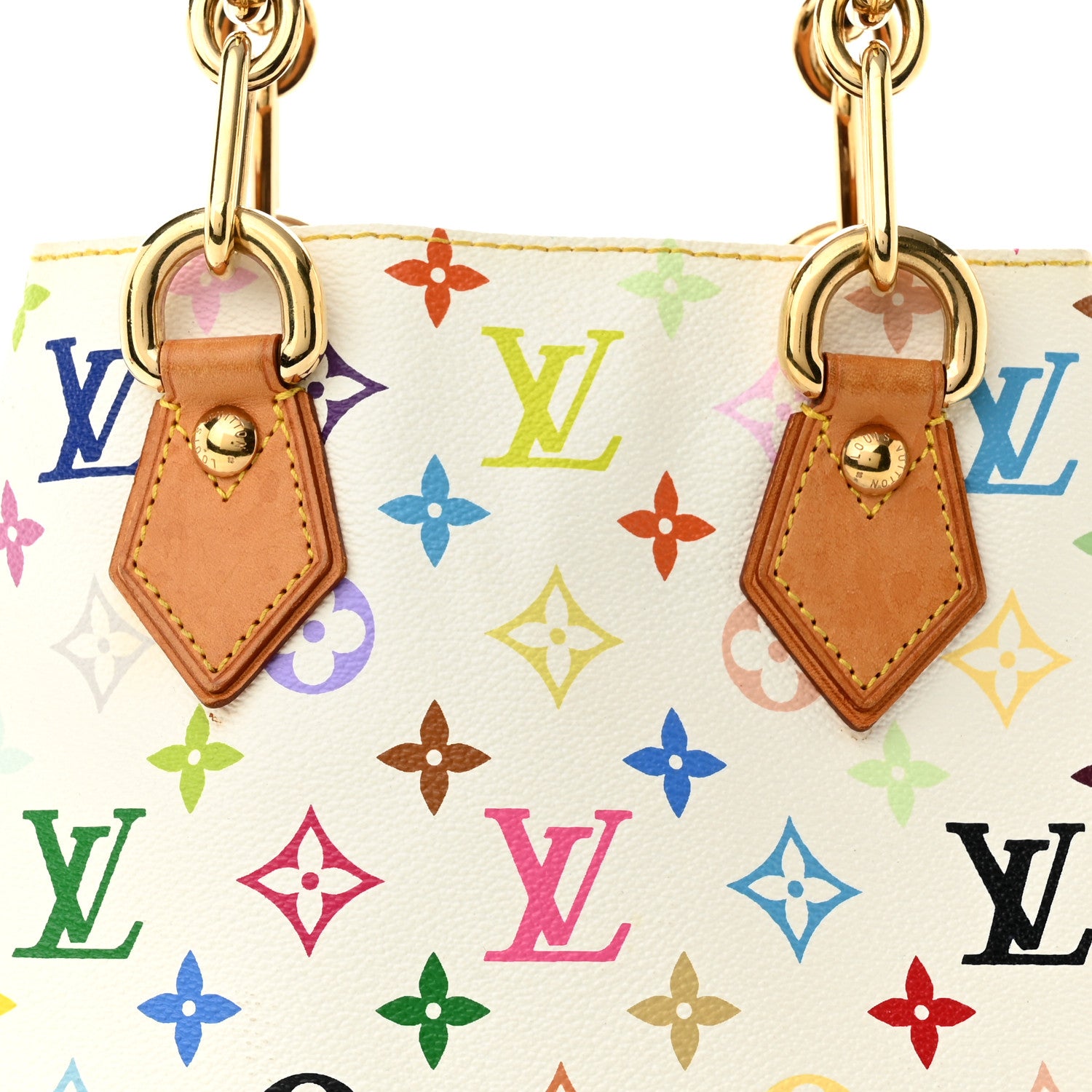 Louis Vuitton Monogram Multicolor Audra White 7 of 10