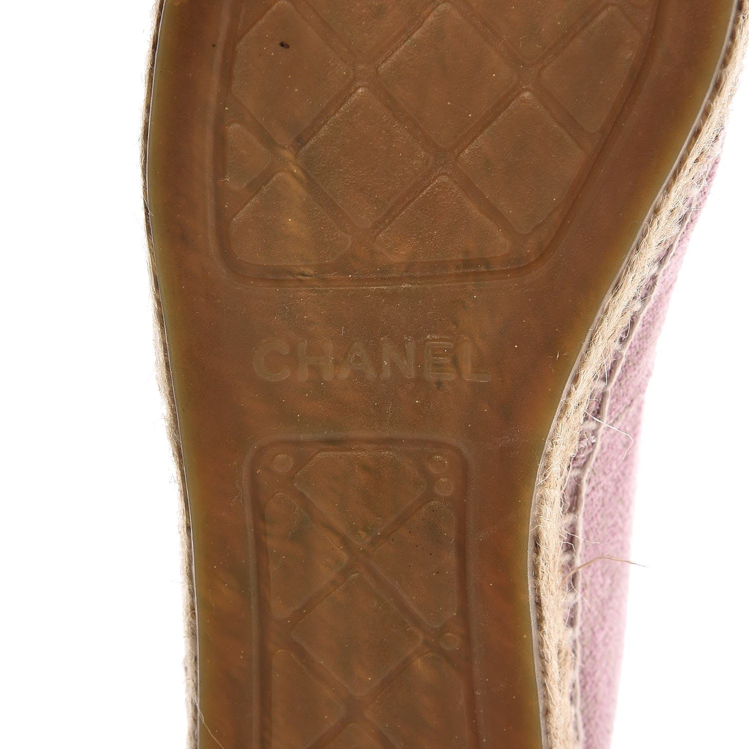 Chanel Toile Sequin CC Espadrilles 39 Pink Dark Pink 7 of 10