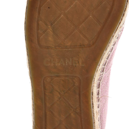 Chanel Toile Sequin CC Espadrilles 39 Pink Dark Pink 7 of 10