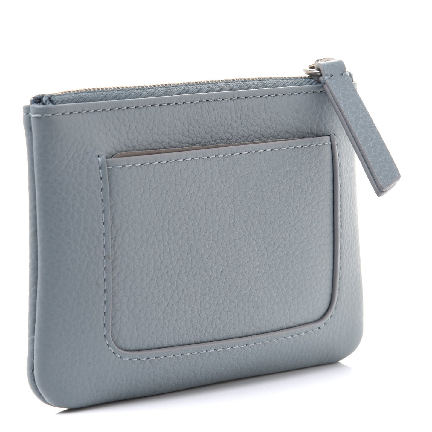 Small Classic Grain Zip Coin Purse Cloud