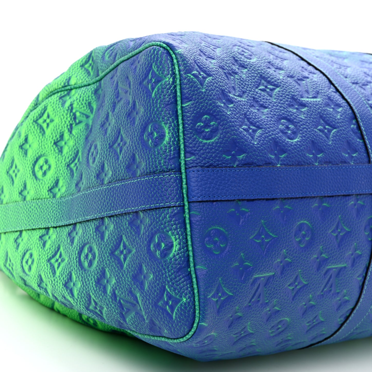 Taurillon Illusion Keepall Bandouliere 50 Bleu Vert